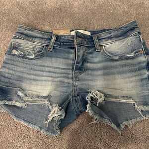 Distressed Denim Women Shorts